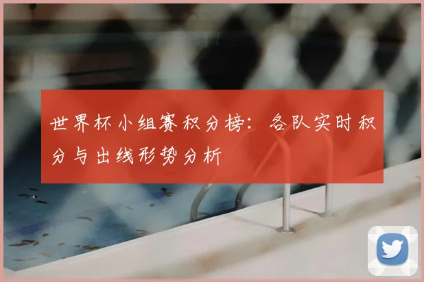 世界杯小组赛积分榜：各队实时积分与出线形势分析